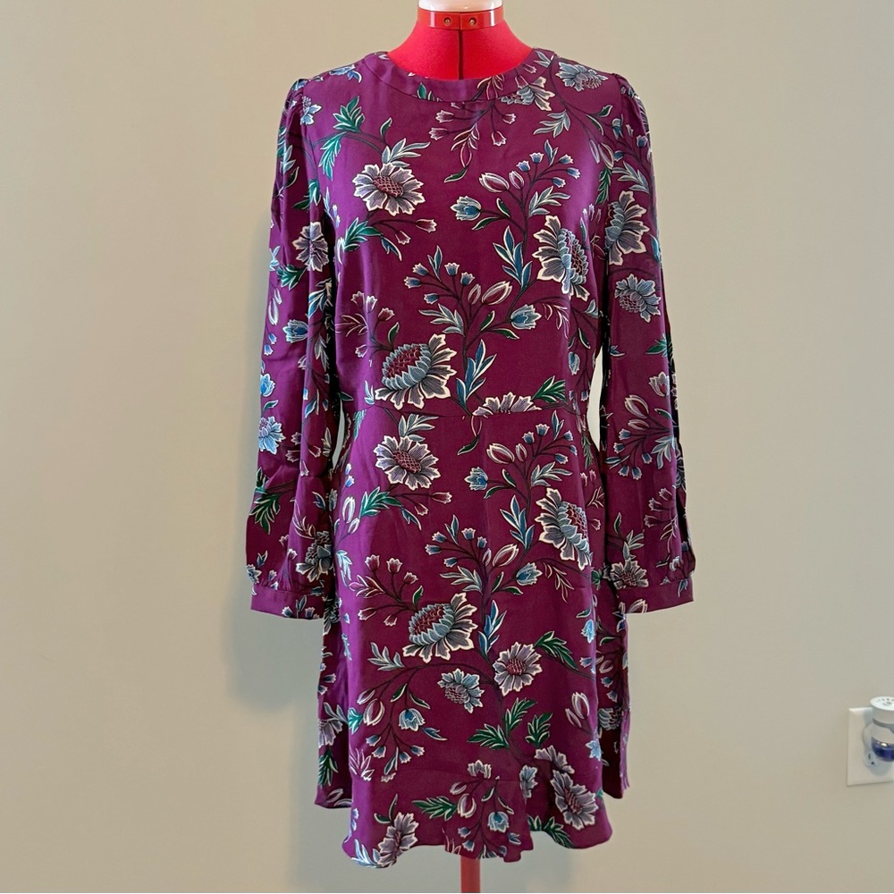 LOFT Purple Floral Dress